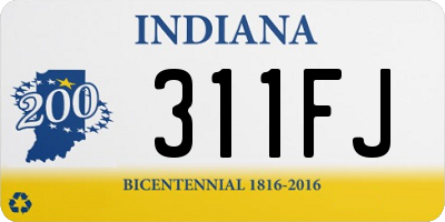 IN license plate 311FJ