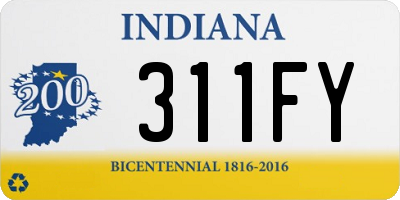 IN license plate 311FY