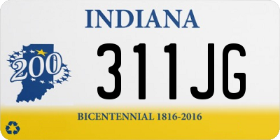 IN license plate 311JG