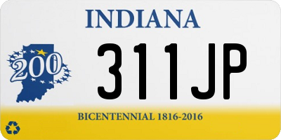 IN license plate 311JP