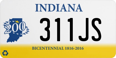 IN license plate 311JS