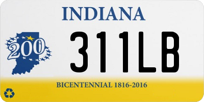 IN license plate 311LB