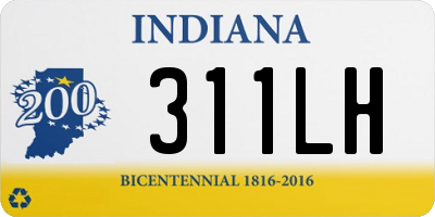IN license plate 311LH