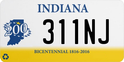 IN license plate 311NJ