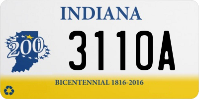 IN license plate 311OA