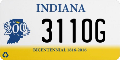 IN license plate 311OG