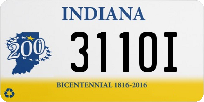 IN license plate 311OI