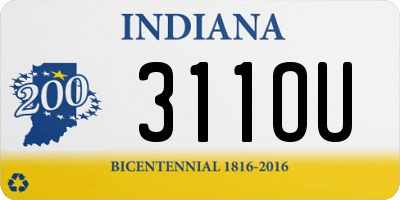 IN license plate 311OU