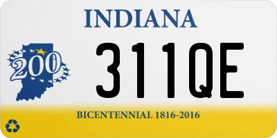 IN license plate 311QE