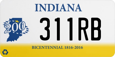 IN license plate 311RB