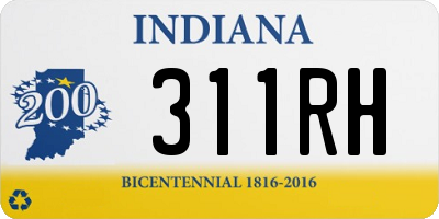 IN license plate 311RH