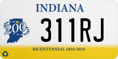 IN license plate 311RJ