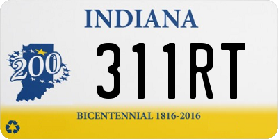 IN license plate 311RT