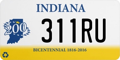 IN license plate 311RU