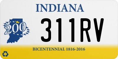 IN license plate 311RV