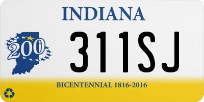 IN license plate 311SJ