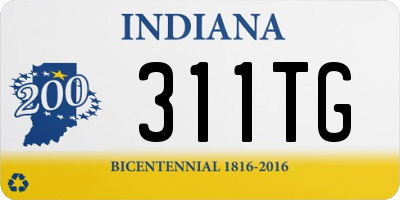 IN license plate 311TG