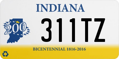 IN license plate 311TZ