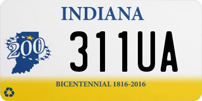 IN license plate 311UA