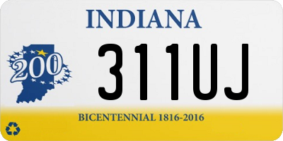 IN license plate 311UJ