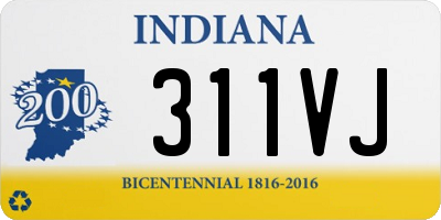 IN license plate 311VJ