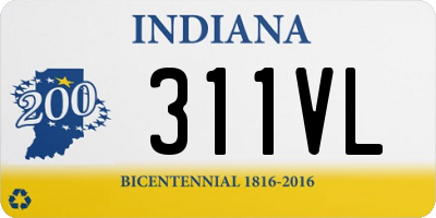 IN license plate 311VL