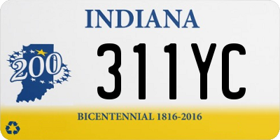 IN license plate 311YC