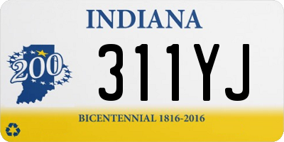 IN license plate 311YJ