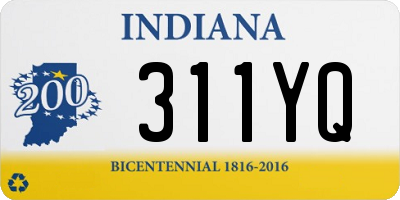 IN license plate 311YQ