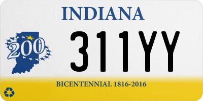 IN license plate 311YY