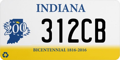 IN license plate 312CB