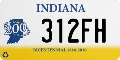 IN license plate 312FH