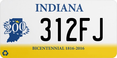 IN license plate 312FJ