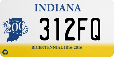 IN license plate 312FQ