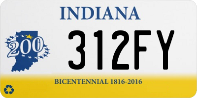 IN license plate 312FY