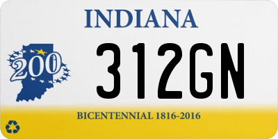 IN license plate 312GN