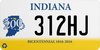 IN license plate 312HJ