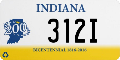 IN license plate 312I