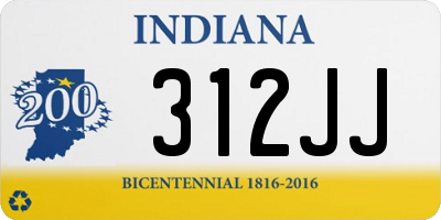 IN license plate 312JJ