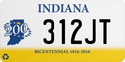 IN license plate 312JT