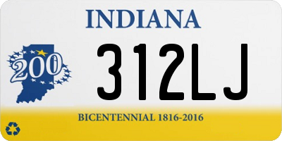 IN license plate 312LJ