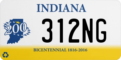 IN license plate 312NG