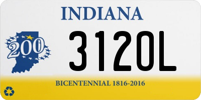 IN license plate 312OL