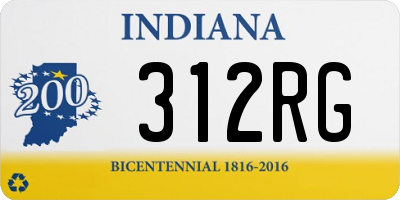 IN license plate 312RG