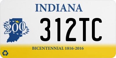 IN license plate 312TC