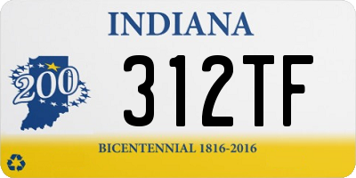 IN license plate 312TF