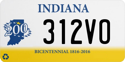 IN license plate 312VO