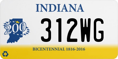 IN license plate 312WG