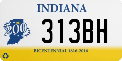 IN license plate 313BH