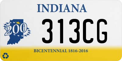 IN license plate 313CG